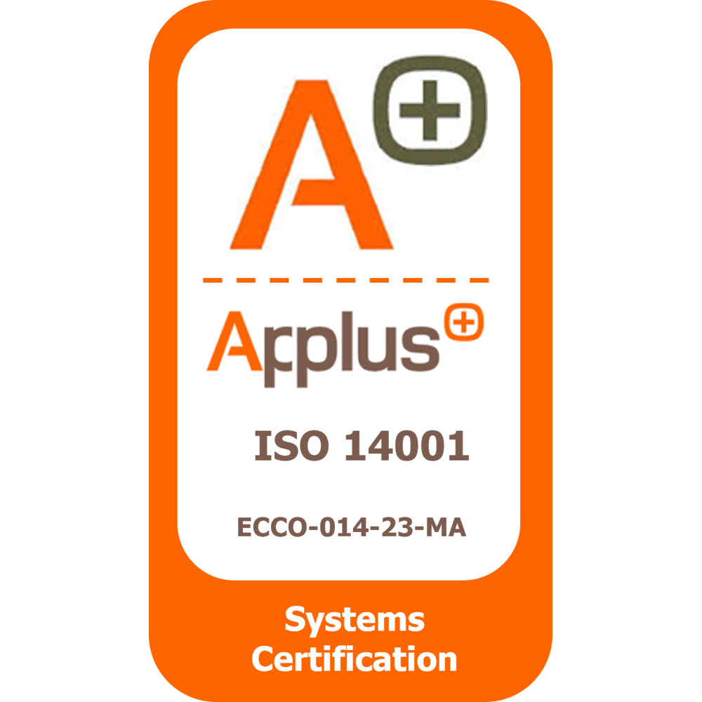 Certificación Applus+ ISO 14001 ECCO-014-23-MA